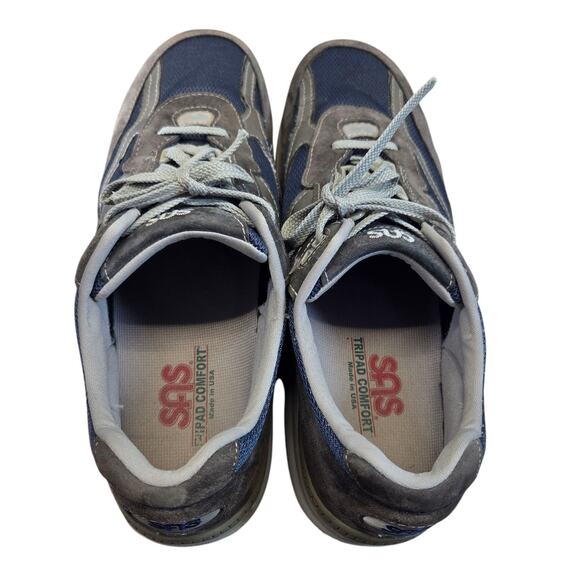SAS Journey Tour Leather Mesh Walking Men Shoes Size 13.5 S Gray/Blu Walking - Picture 5 of 14